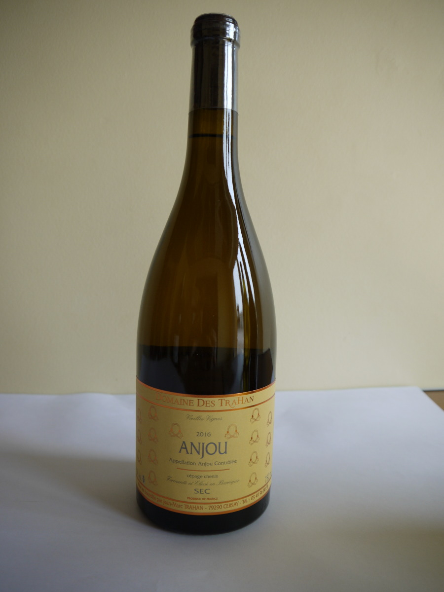 Vin Anjou blanc AOC Chenin Domaine des Trahan