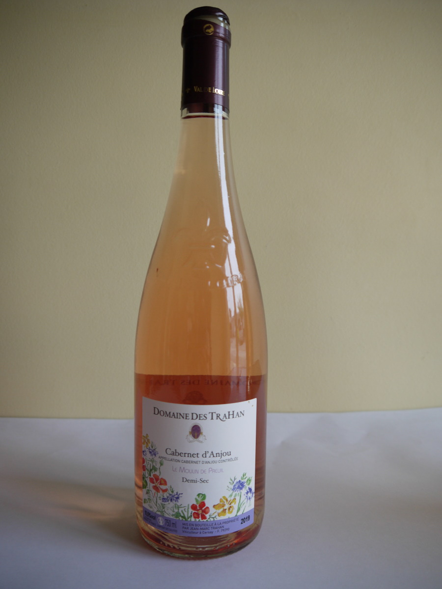 Vin rosé Cabernet d'Anjou le Moulin de Preuil